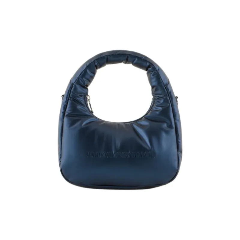 EMPORIO ARMANI Nylon Shoulder Bag, Crossbody Bag, Handbag Kids' Electric Blue-0