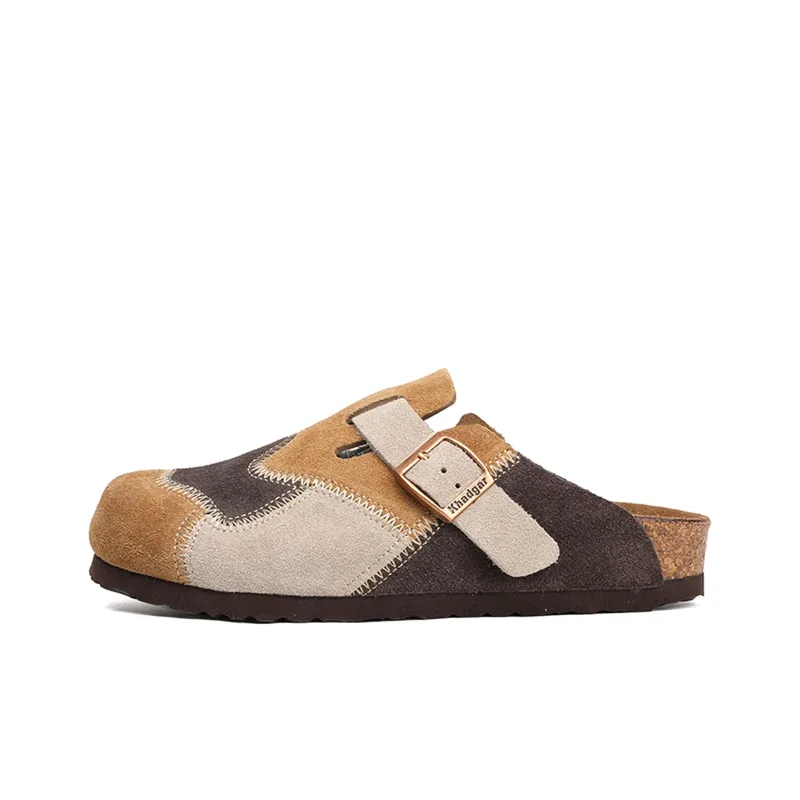 Khadgar Rubber Sole, Cork Sole, EVA Sole Slip Resistant Closed Toe Slippers Unisex-8