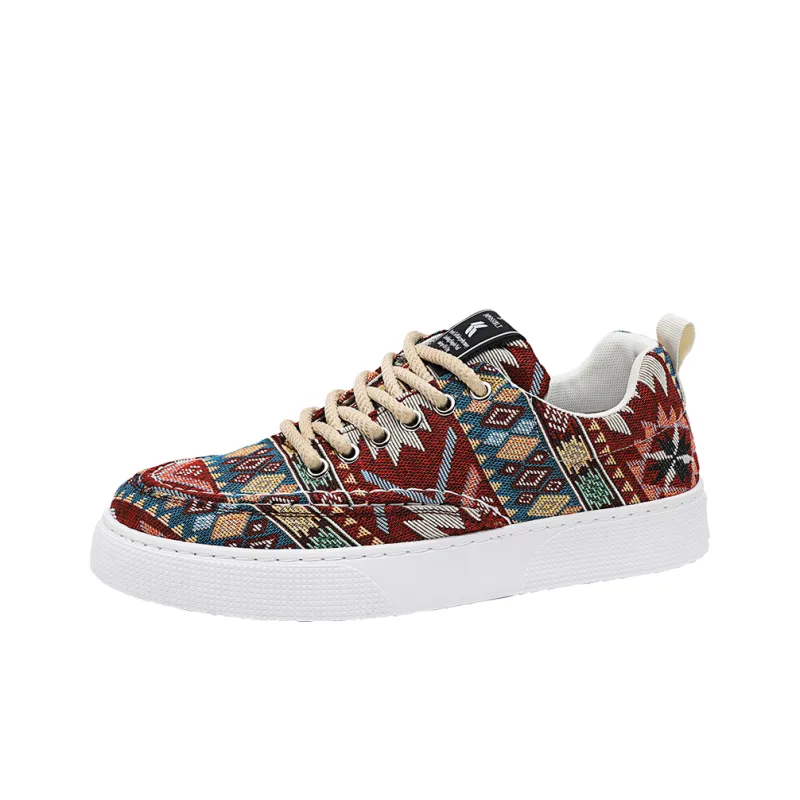 EASTERN CAMEL Slip Resistant Low Top Skateboard Shoes Men's Blue-5