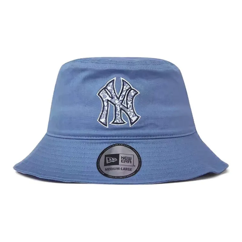 New Era Cotton Bucket Hats Unisex Blue-1