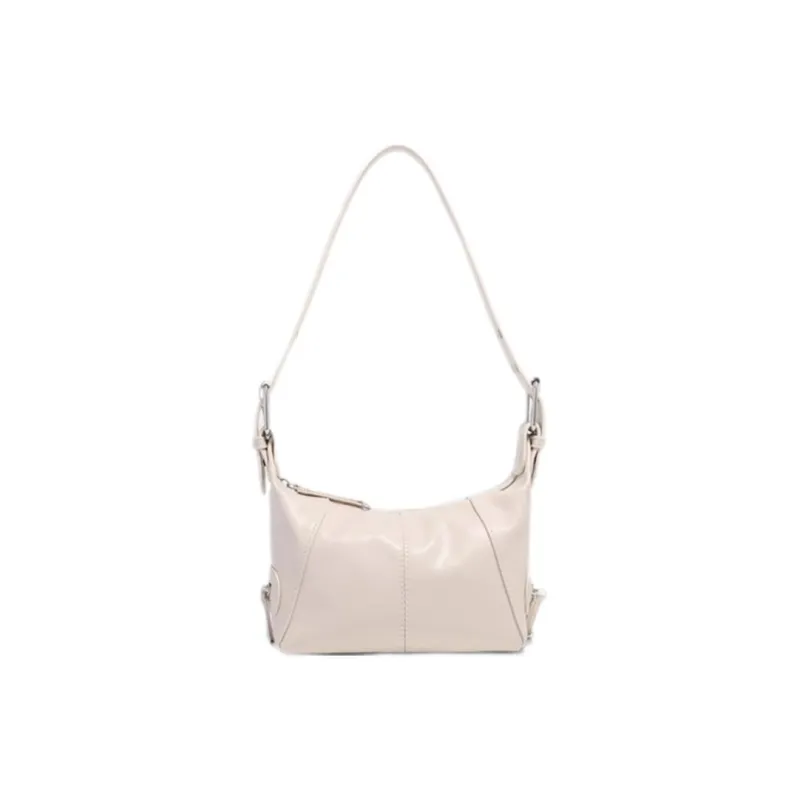 Carksky PU Shoulder Bag Regular Women's Black/Ecru-6