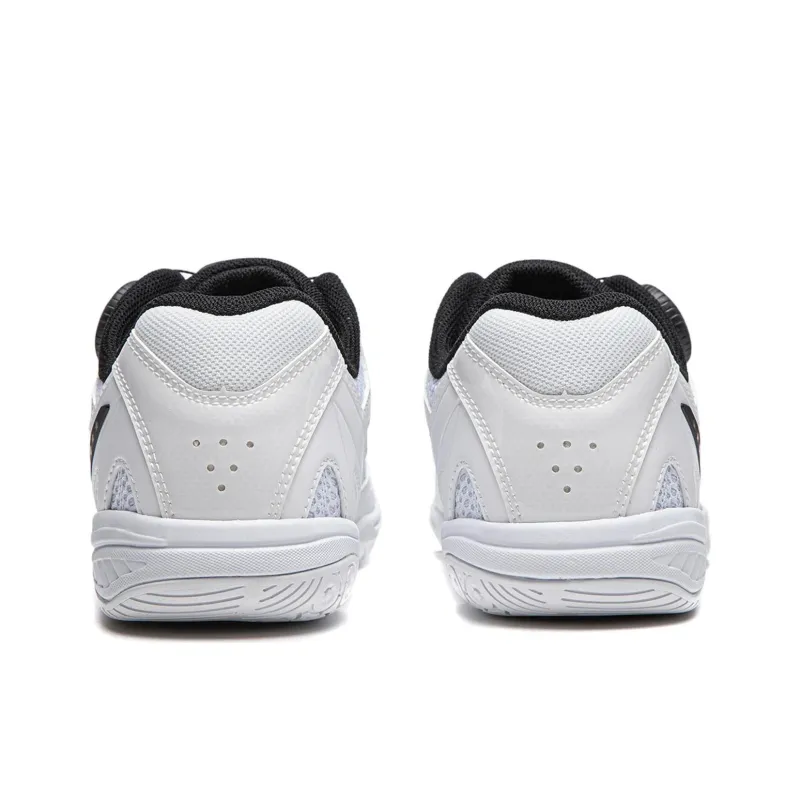 LiNing Abrasion Resistant Functionality Low Top Table Tennis Shoes Unisex White Gold Black-5