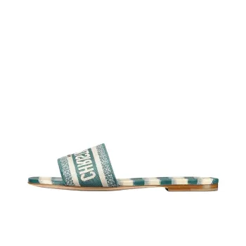 DIOR Dway Slide Deep Ocean Sandals Blue Women's
