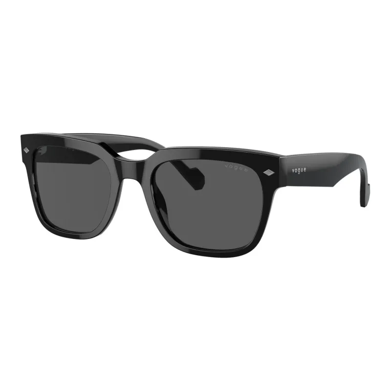 VOGUE Acetate Square Sunglasses Men's Black-0