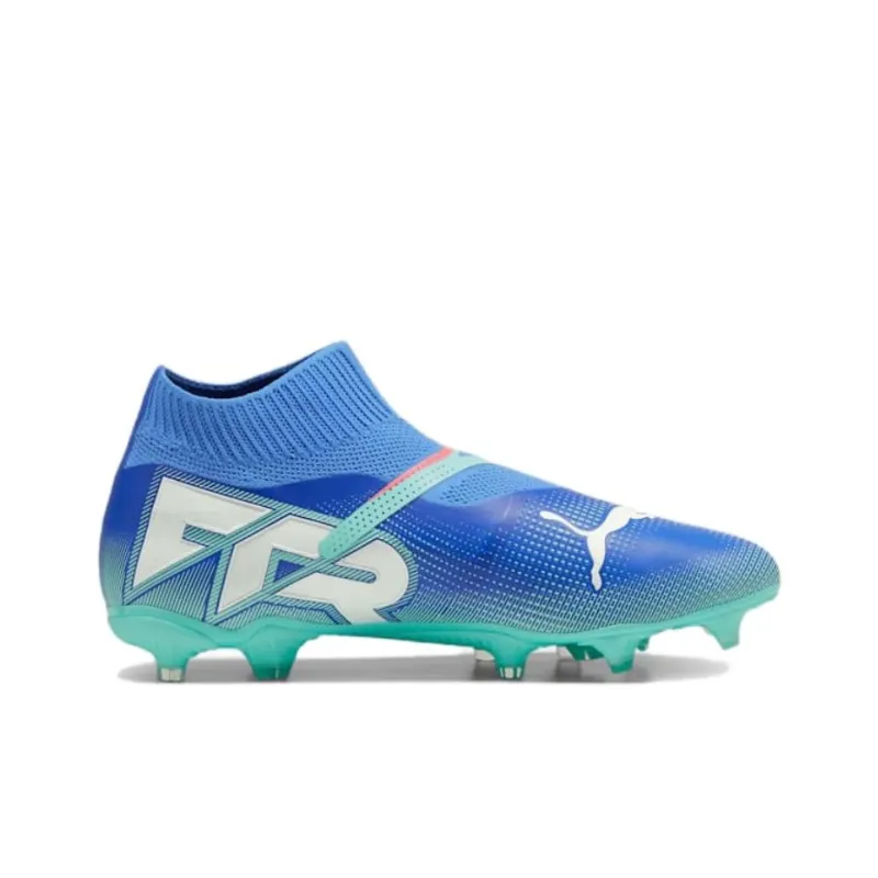 PUMA FUTURE 7 MATCH AG Short Rubber Studs FG Long Rubber Studs Abrasion Resistant Support Soccer Shoes Men's Blue-1