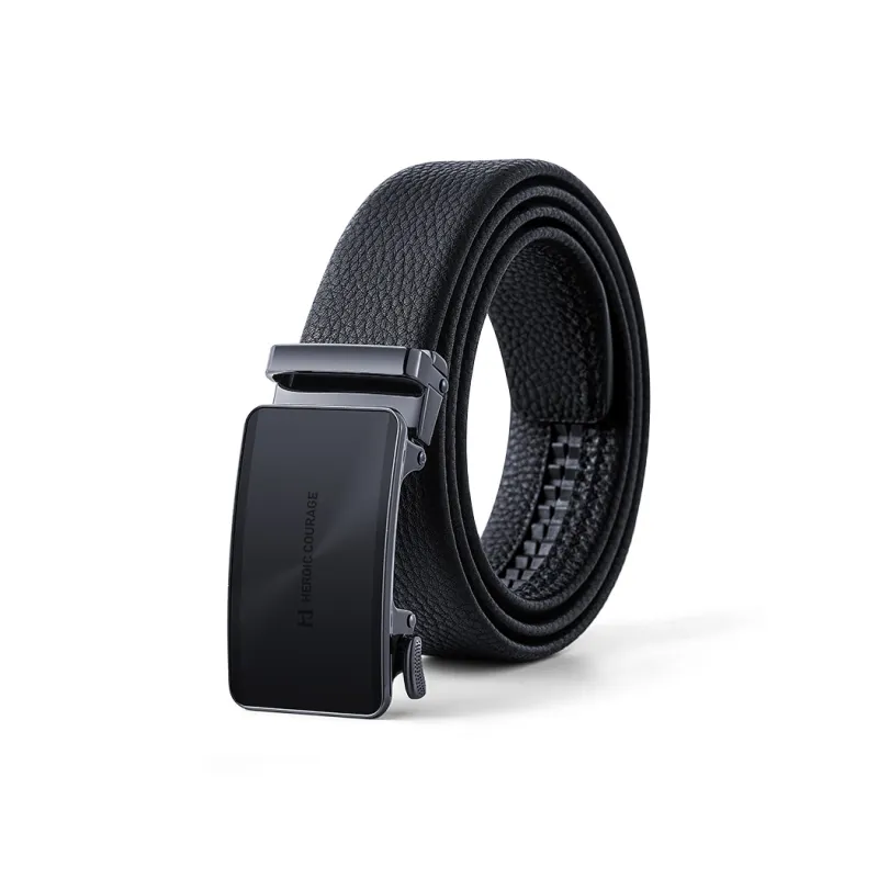 HLA Top Grain Cow Leather Belts Men's 3.5cm-0