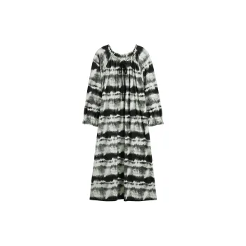 Sha Qian Nightgown Spring And Fall Season Women's Black