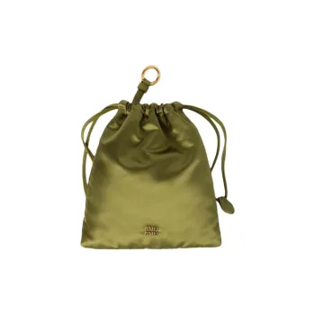 MIU MIU Satin Clutch Women's Ivy Green