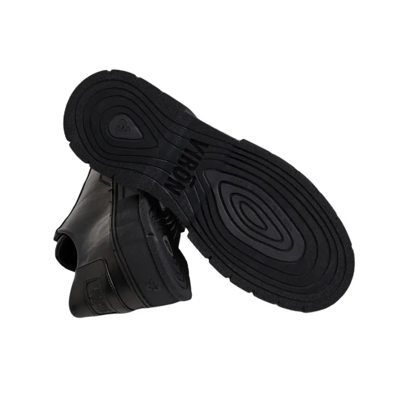 VIRÓN 1968 BLACK APPLE Low Top Casual Shoes Unisex Black-4