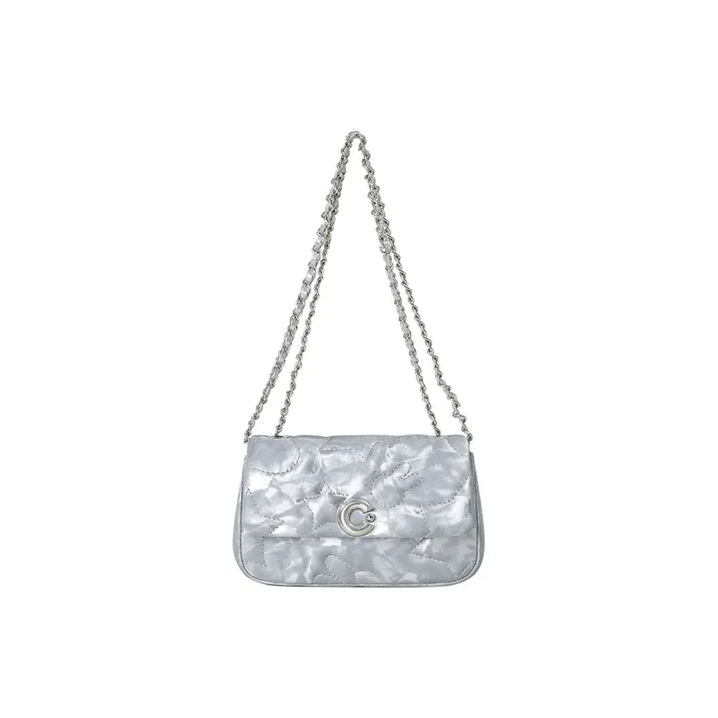 Miffy Synthetic Leather Shoulder Bag Crossbody Bag Women's Gray/White-1