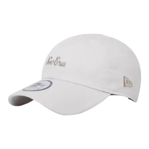 New Era Cotton Baseball Caps Unisex Ivory White