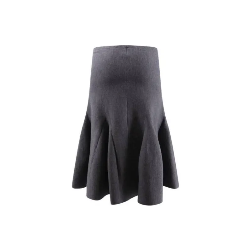 Alaia Sculptural Godet Knit Midi Skirt-1