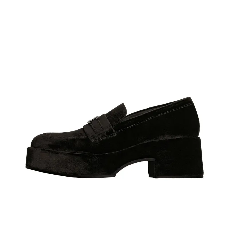 CHANEL Platform Shoes Women's Black-0