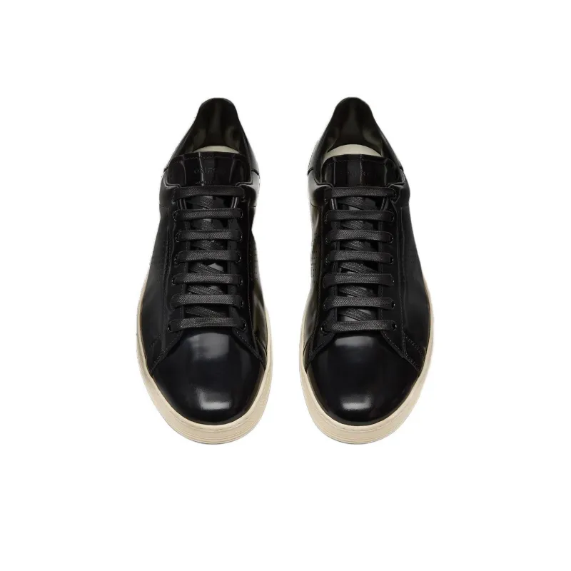 TOM FORD Warwick Low Top Skateboard Shoes Men's Black-3
