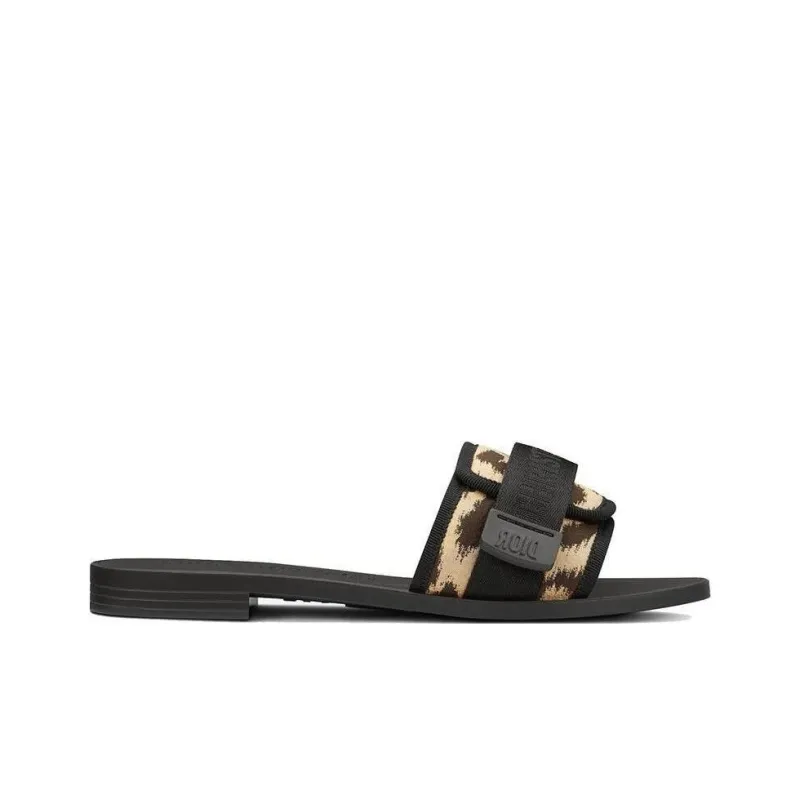 DIOR DIORevolution Slide Slippers Women's Black-1