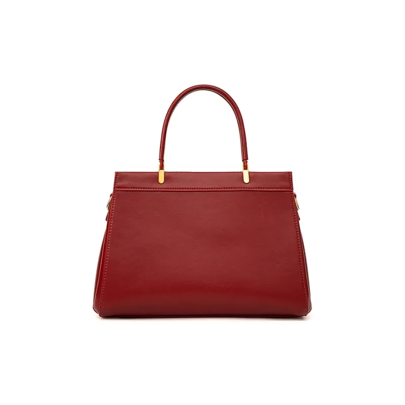 Vigno Synthetic Leather Handbag One Shoulder Crossbody Regular Women's Red-3
