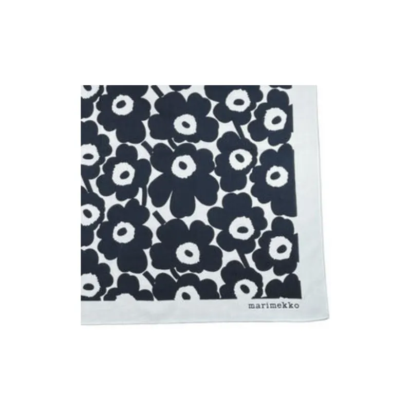 Marimekko Cotton Silk Scarves Unisex Black-2