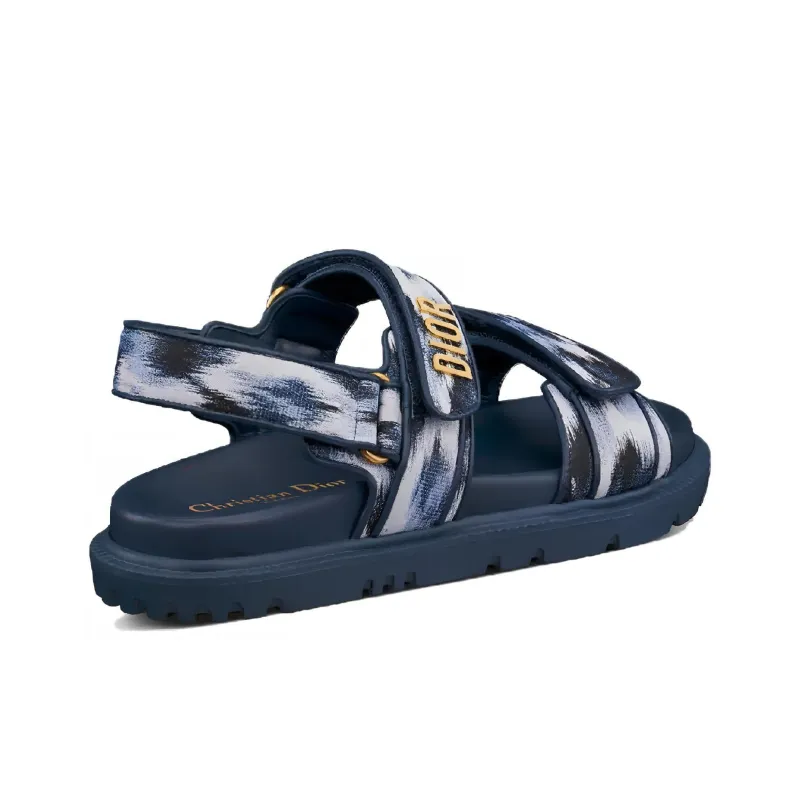 DIOR DiorAct One Strap Sandals Women's Blue-3