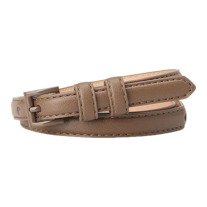 Emperor Penguin Fashion Dopamine Dressing Multi Color Student Decoration Denim Cow Leather Belts Women's Width  1.5cm-13