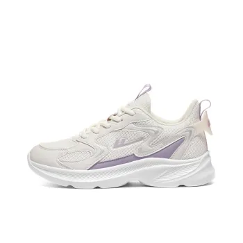 Warrior Durable Breathable Lightweight Low Top Running Shoes Women's Beige Purple