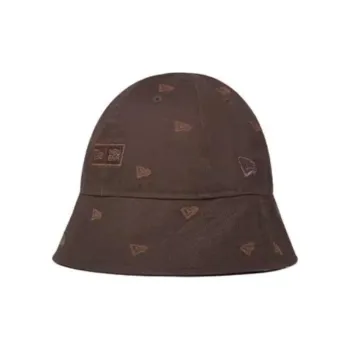 New Era Cotton Bucket Hats Unisex Brown