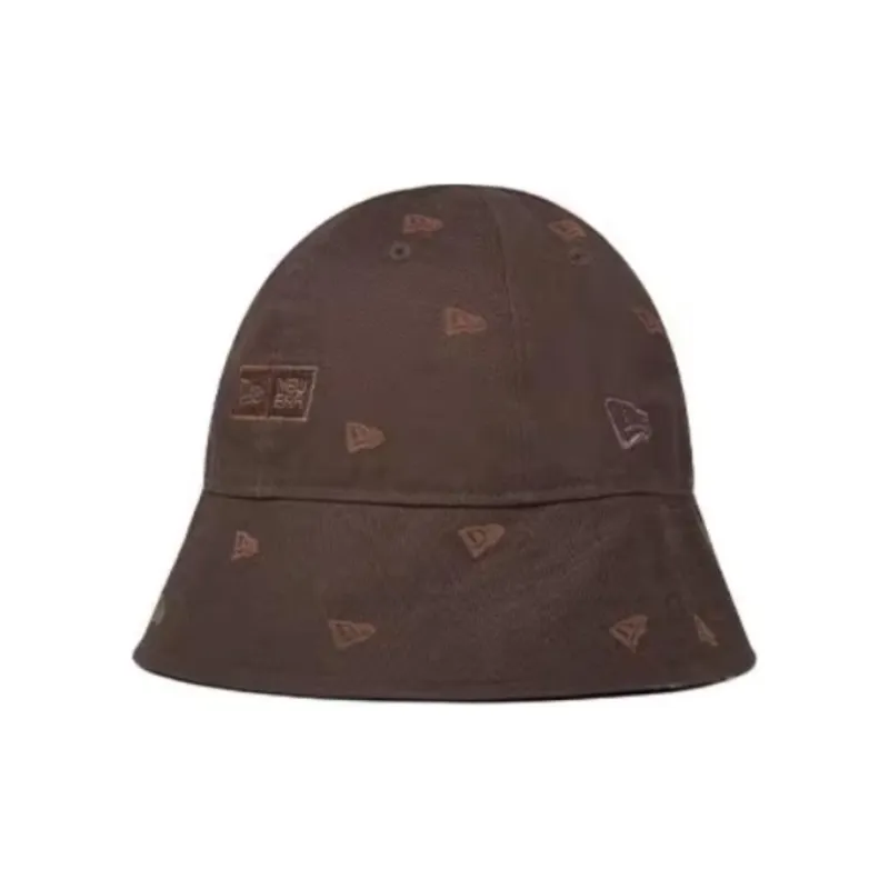 New Era Cotton Bucket Hats Unisex Brown-0