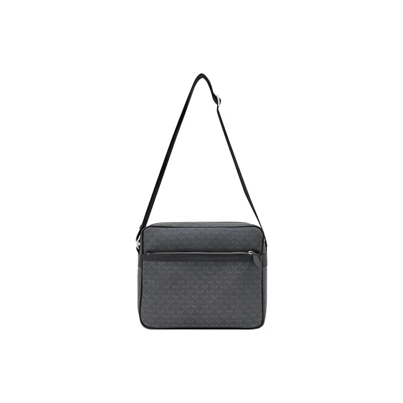 EMPORIO ARMANI PVC Messenger Bag Shoulder Bag Crossbody Bag Regular Men's Gray-0
