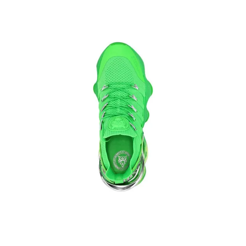 PLEIN SPORT Low Top Casual Shoes Unisex Green Fluorescent-3