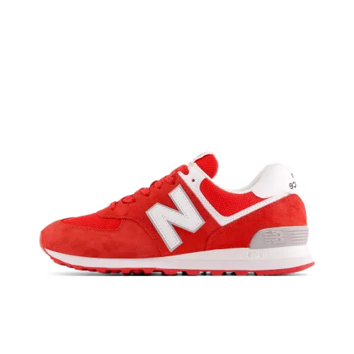 New Balance NB 574 Casual Shoes Unisex Low-Top Red/White