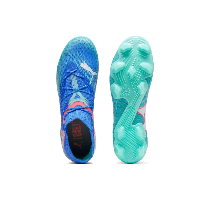 PUMA FUTURE 7 ULTIMATE Soccer Shoes Unisex Low Top Blue Green-4
