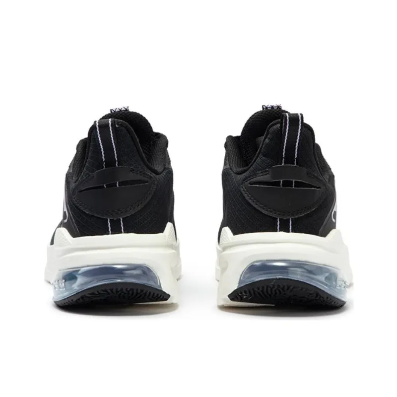 361° Anti Slip Wear Resistant Low Top Casual Running Shoes Women's Black White-3