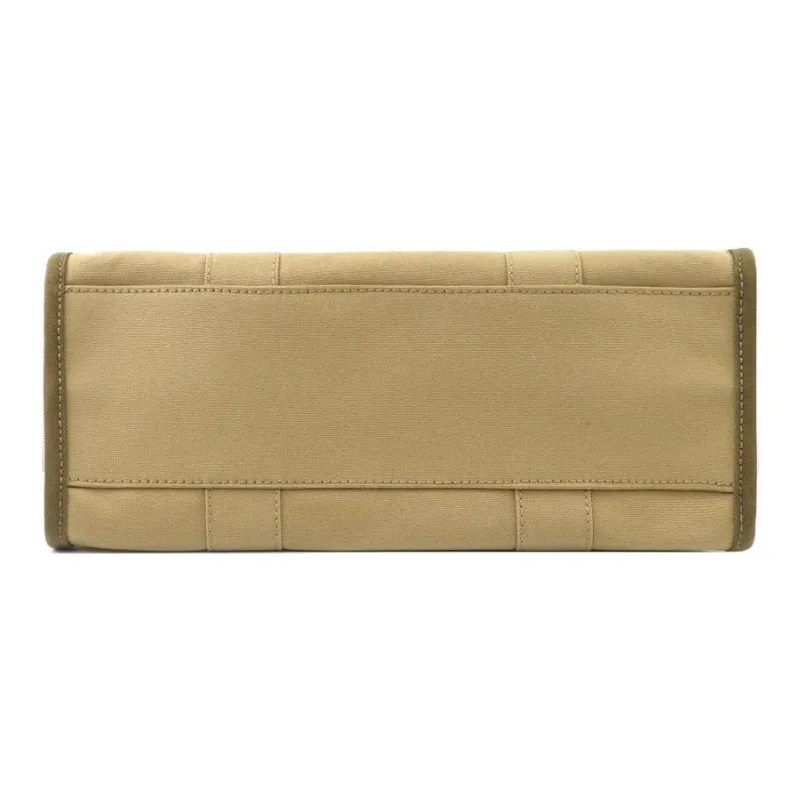 MARC JACOBS Cotton Tote Bag Shopping Bag Shoulder Bag Handbag Women's Beige & Green-3