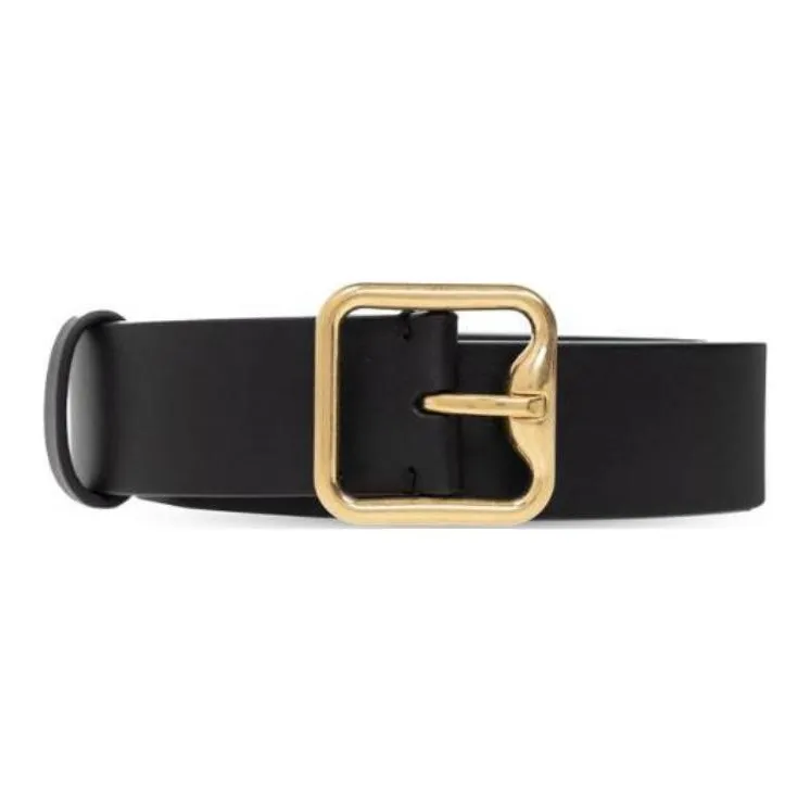 Burberry Solid Color Design Pin Buckle Calfskin Leather Belts Men's Black 3.5cm-0