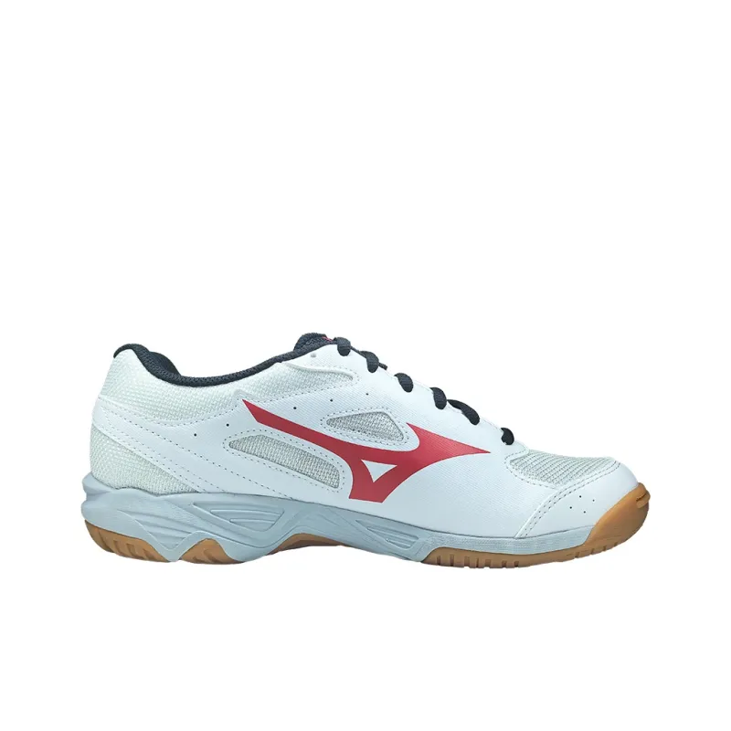 Mizuno Cyclone Speed CN Breathable Lightweight Moisture Wicking Low Top Training Shoes Unisex White Red-1