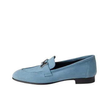 HERMES Paris Loafers Women's Blue