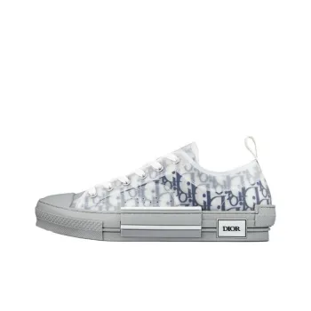 DIOR B23 Low White Navy Oblique