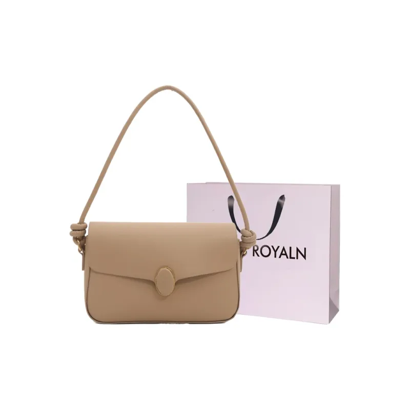 LOUIS ROYALN PU Shoulder Bag Small Square Bag Shoulder Bag Unisex Black/White/Silver/Khaki/Coffee-9