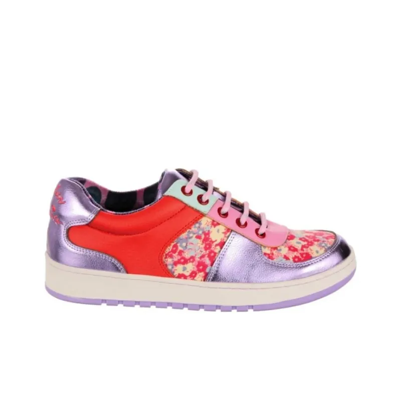 IRREGULAR CHOICE Low-Top Skateboard Shoes Women's Fuchsia-1