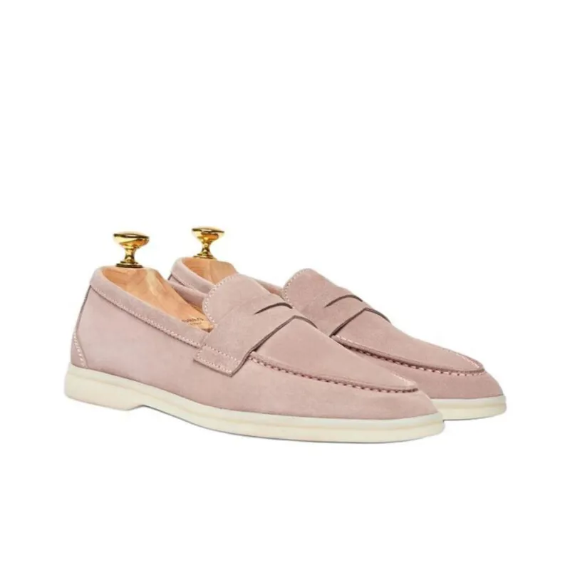 SCAROSSO Luciana Almond Toe Loafers Women's-2