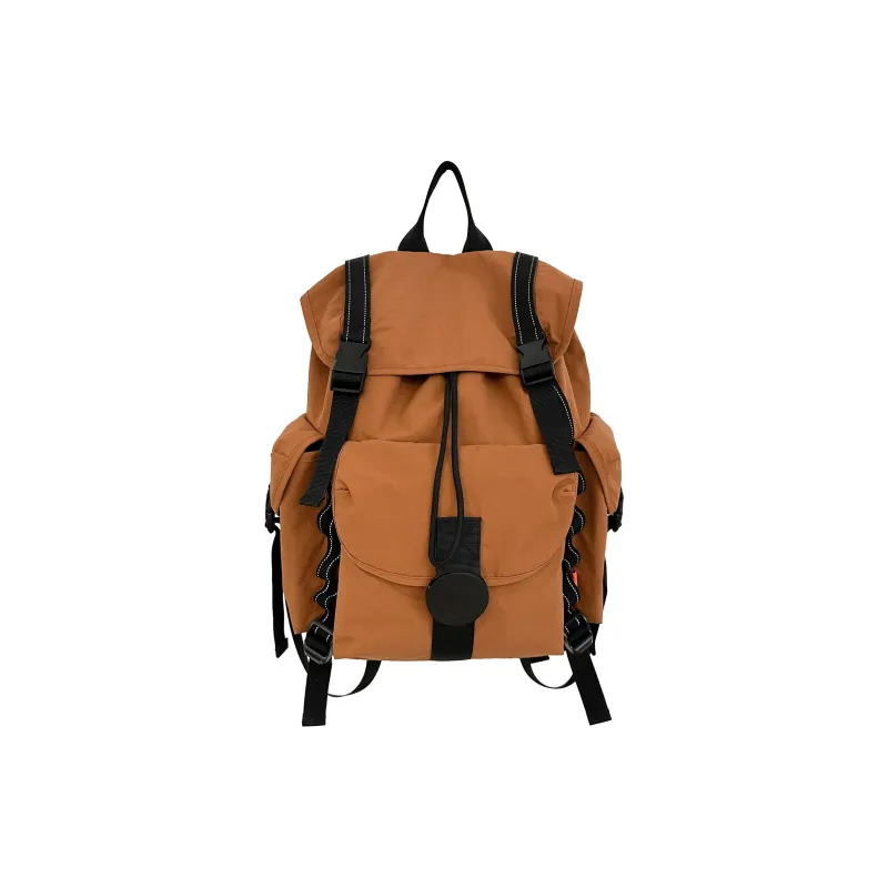 Ceion Keust Nylon Backpack Unisex Orange/White/Black/Gray-4