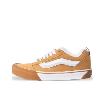 Vans Knu Skool Anti Slip Wear Resistant Low Top Skateboard Shoes Men's Yellow
