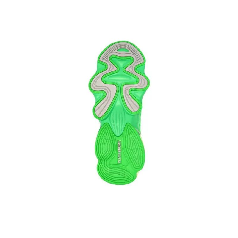 PLEIN SPORT Low Top Casual Shoes Unisex Green Fluorescent-4