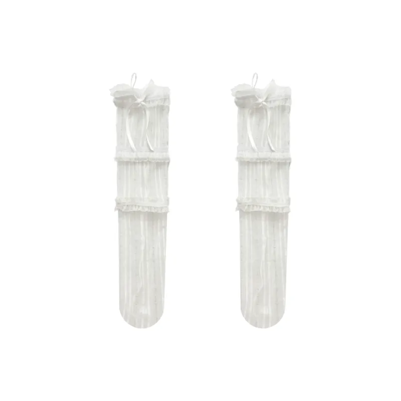 Evening Classroom Mid Calf Socks Women's 2 Pack White-0