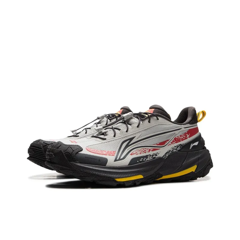 LiNing Elegance 2.0 Cushioning Anti Slip And Wear Resistant Support Low Top Outdoor Trekking Shoes Unisex Lime-2