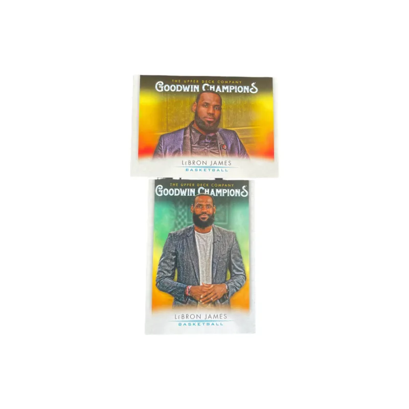 UPPER DECK 2021 Goodwin LeBron James Old Man Star Card Card Pass Sports Cards 2 Pcs-0