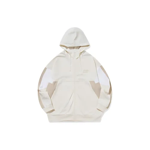 QIAODAN Sweatshirts Men Cream White/Birch Wood Color