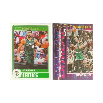 PANINI 2023 24 NBA Hoops Celtics, Tatum, Tekka, Card Pass Through Sports Cards 2 Pcs