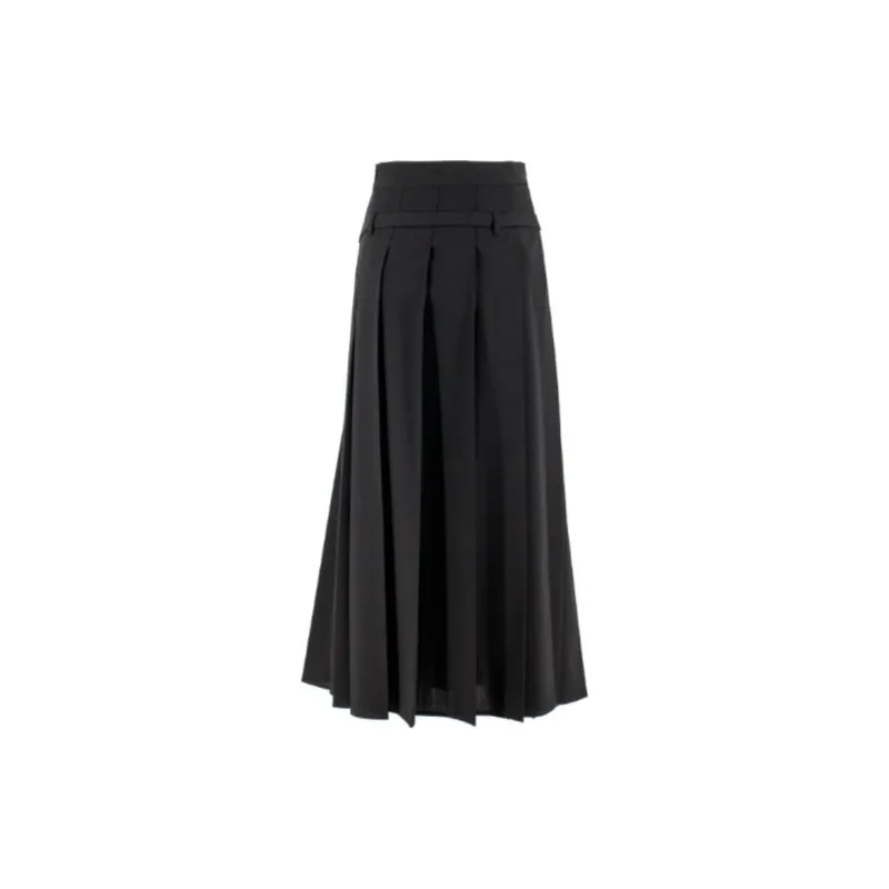 Fabiana Filippi Strap Detailed Pleated Midi Skirt-1