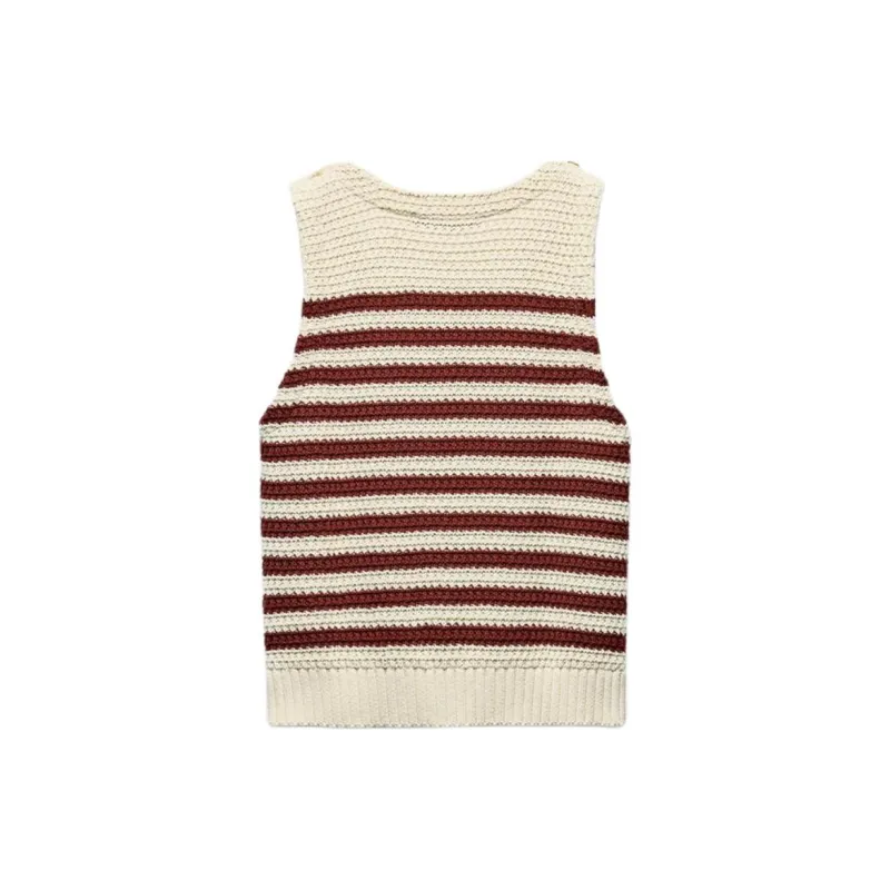 ZARA Tank Tops Women's Red-1