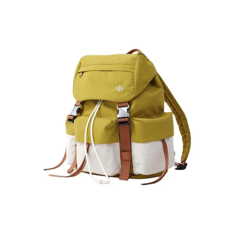 FION Fabric Backpack Regular Unisex Autumn Orchid Yellow/Beige Mist White-1